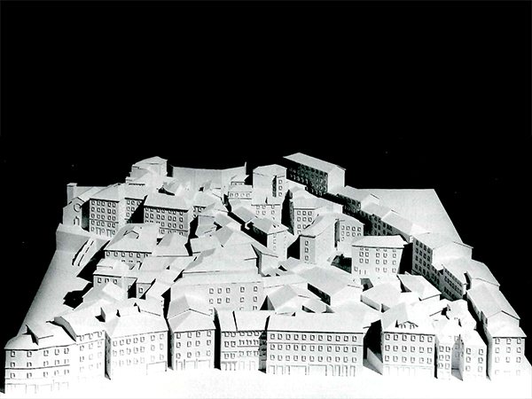Modello complessivo del piano di recupero di via dei Capitelli a Trieste