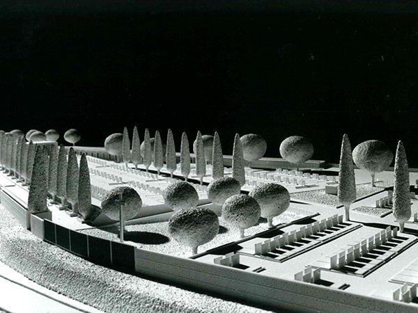 Modello del progetto del Cimitero di Staranzano