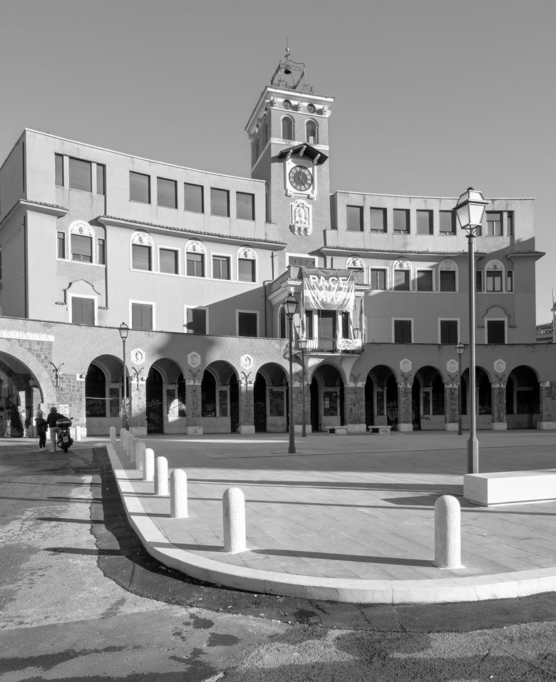 Piazza Sempione a Roma, vista laterale del progetto